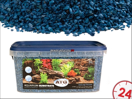 AQUARIUM SUBSTRATE KARIBIK 2-4mm, 3L - Samoczyszczące podłoże do akwarium o własciwościach antyglonowych i absorbcyjnych.