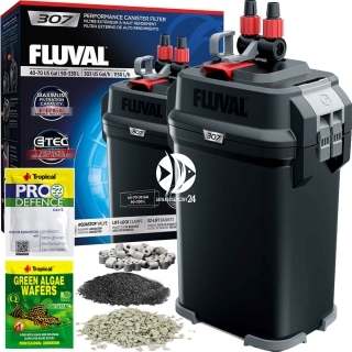 FLUVAL Filtr Kubełkowy 307 (A447) - Filtr zewnętrzny + media filtracyjne