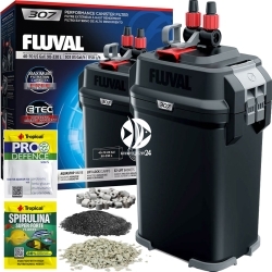 FLUVAL Filtr Kubełkowy 307 (A447) - Filtr zewnętrzny + media media filtracyjne