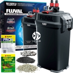 FLUVAL Filtr Kubełkowy 407 (A449) - Filtr zewnętrzny + media filtracyjne