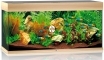 JUWEL Rio 180 HeliaLux Spectrum Jasne drewno (dąb) + Szafka - Zawiera: Wyposażone akwarium z oświetleniem HeliaLux Spectrum LED, szafka