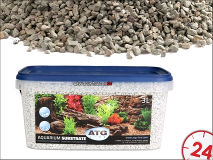 AQUARIUM SUBSTRATE POLAR 2-4mm, 3L - Samoczyszczące podłoże do akwarium o własciwościach antyglonowych i absorbcyjnych.