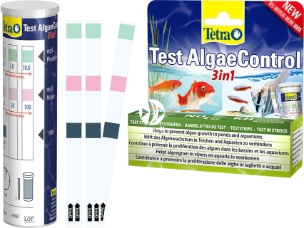 TETRA Test AlgaeControl 3w1 (T299078) - Test paskowy do odczytu poziomu PO4, NO3 i KH