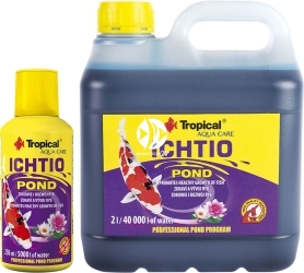 TROPICAL Ichtio Pond (32225) - Preparat do bezpiecznego i prawidłowego rozwoju ryb w oczku wodnym, stawie