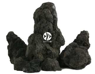 Premium Black Lava 1kg (LSBB1) - Lawa czarna, skała do akwarium