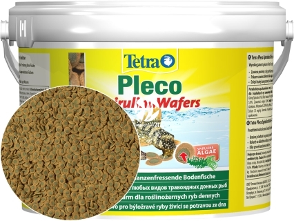 TETRA Pleco Spirulina Wafers (T281899) - Pokarm w krążkach przeznaczony dla roślinożernych ryb dennych.