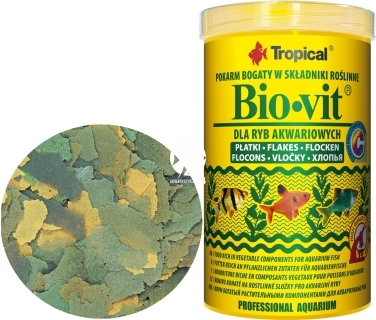 TROPICAL Bio-Vit - Roślinny, podstawowy pokarm płatkowany