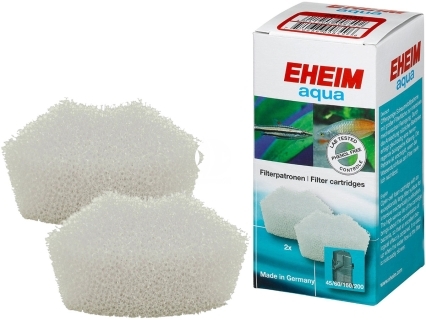 EHEIM Filter Cartridge (2617050) - Wkład filtracyjny 2szt do wewnętrznego filtra akwariowego aqua 60, aqua 160, aqua 200