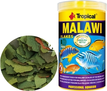 TROPICAL Malawi - Podstawowy pokarm płatkowany dla pielęgnic mbuna z jeziora Malawi