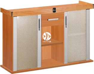 DIVERSA Szafka Modern 160x60x77cm (118958) - Szafka pod akwarium ze szklanymi drzwiami w 11 kolorach do wyboru Wiśnia