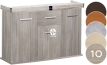 Szafka Solid 150x50x75cm Czarny