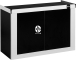 DIVERSA Szafka Fine 120x50x70cm (118759) - Dwudrzwiowa szafka pod akwarium w 4 kolorach Czarno-biały