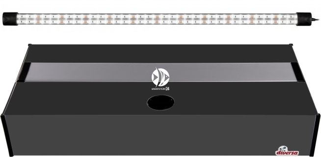 DIVERSA Pokrywa Platino LED 60x30cm (1x12W) (117999) - Aluminiowa obudowa z oświetleniem LED