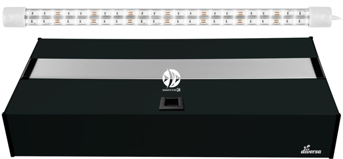 DIVERSA Pokrywa Platino LED 60x30cm (1x12W) (117999) - Aluminiowa obudowa z oświetleniem LED