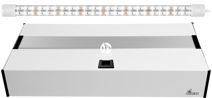 DIVERSA Pokrywa Platino LED 60x30cm (1x12W) (117999) - Aluminiowa obudowa z oświetleniem LED