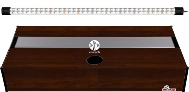 DIVERSA Pokrywa Platino LED 60x30cm (1x12W) (117999) - Aluminiowa obudowa z oświetleniem LED