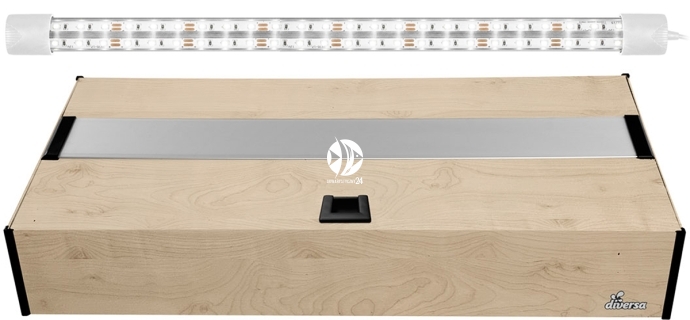 DIVERSA Pokrywa Platino LED 60x30cm (1x12W) (117999) - Aluminiowa obudowa z oświetleniem LED