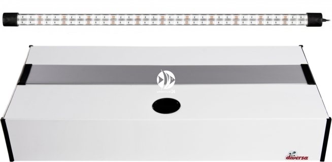 DIVERSA Pokrywa Platino LED 80x35cm (1x15W) (118021) - Aluminiowa obudowa z oświetleniem LED