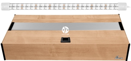 DIVERSA Pokrywa Platino LED 80x35cm (1x15W) (118021) - Aluminiowa obudowa z oświetleniem LED Buk