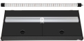 DIVERSA Pokrywa Platino LED 100x40cm (1x20W) (117105) - Aluminiowa obudowa z oświetleniem LED Czarny