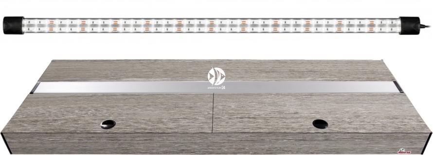 DIVERSA Pokrywa Platino LED 100x40cm (1x20W) (117105) - Aluminiowa obudowa z oświetleniem LED