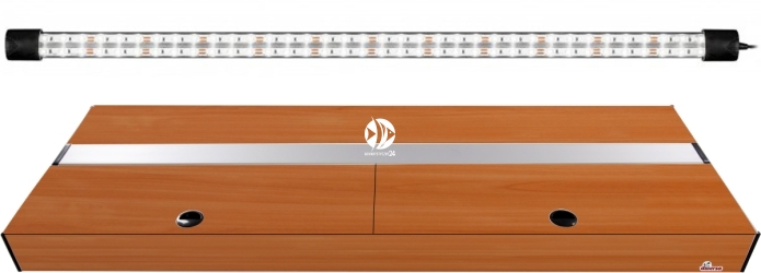 DIVERSA Pokrywa Platino LED 100x40cm (1x20W) (117105) - Aluminiowa obudowa z oświetleniem LED Wiśnia