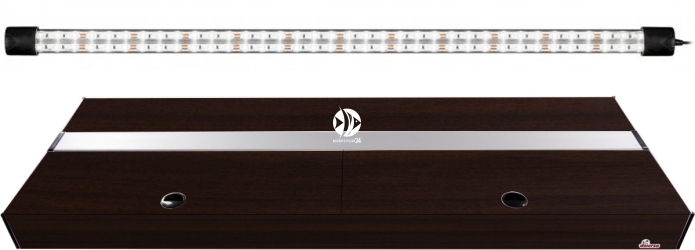 DIVERSA Pokrywa Platino LED 100x40cm (1x20W) (117105) - Aluminiowa obudowa z oświetleniem LED Wenge