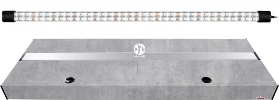 DIVERSA Pokrywa Platino LED 100x40cm (1x20W) (117105) - Aluminiowa obudowa z oświetleniem LED