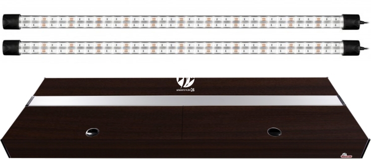 DIVERSA Pokrywa Platino LED 100x40cm (2x20W) (117112) - Aluminiowa obudowa z oświetleniem LED