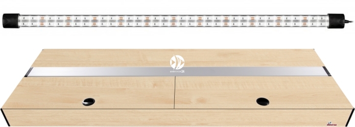 DIVERSA Pokrywa Platino LED 100x50cm (1x20W) (117140) - Aluminiowa obudowa z oświetleniem LED Klon