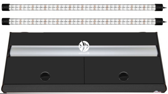 DIVERSA Pokrywa Platino LED 100x50cm (2x20W) (117147) - Aluminiowa obudowa z oświetleniem LED