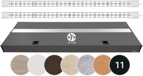 DIVERSA Pokrywa Platino LED 100x50cm (2x20W) (117147) - Aluminiowa obudowa z oświetleniem LED