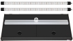DIVERSA Pokrywa Platino LED 100x50cm (2x20W) (117147) - Aluminiowa obudowa z oświetleniem LED Czarny