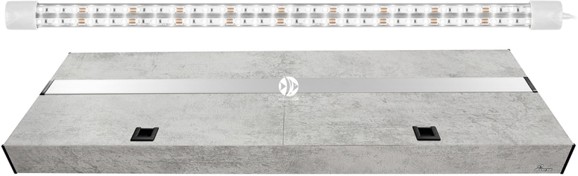 DIVERSA Pokrywa Platino LED 120x40cm (1x24W) (117156) - Aluminiowa obudowa z oświetleniem LED Beton