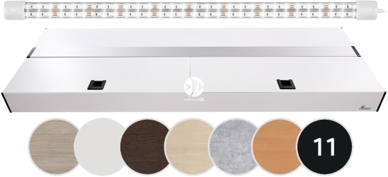 DIVERSA Pokrywa Platino LED 120x50cm (1x24W) (117190) - Aluminiowa obudowa z oświetleniem LED