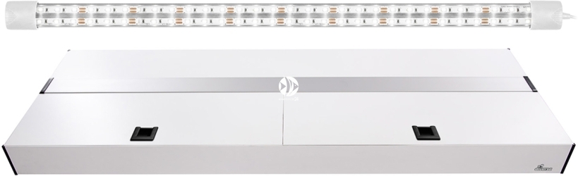 DIVERSA Pokrywa Platino LED 120x50cm (1x24W) (117190) - Aluminiowa obudowa z oświetleniem LED Biały