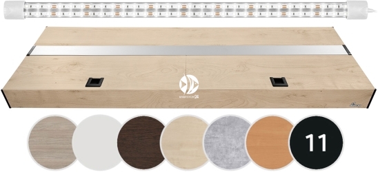 DIVERSA Pokrywa Platino LED 150x50cm (1x27W) (117207) - Aluminiowa obudowa z oświetleniem LED