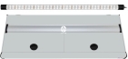 Pokrywa Platino LED 150x50cm (1x36W) Popiel (Srebrny)