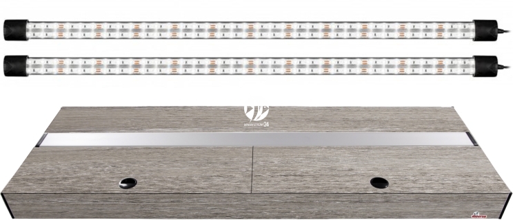 DIVERSA Pokrywa Platino LED 150x50cm (2x27W) (117216) - Aluminiowa obudowa z oświetleniem LED