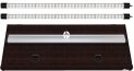 Pokrywa Platino LED 150x50cm (2x36W) Wenge