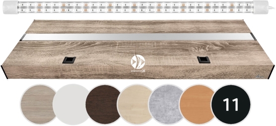 DIVERSA Pokrywa Platino LED 160x60cm (1x27W) (117242) - Aluminiowa obudowa z oświetleniem LED