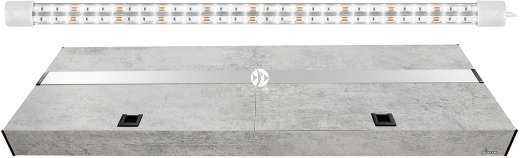 DIVERSA Pokrywa Platino LED 160x60cm (1x27W) (117242) - Aluminiowa obudowa z oświetleniem LED