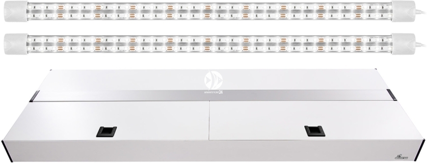 DIVERSA Pokrywa Platino LED 160x60cm (2x27W) (117249) - Aluminiowa obudowa z oświetleniem LED