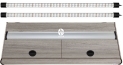 Pokrywa Platino LED 160x60cm (2x36W) Dąb truflowy