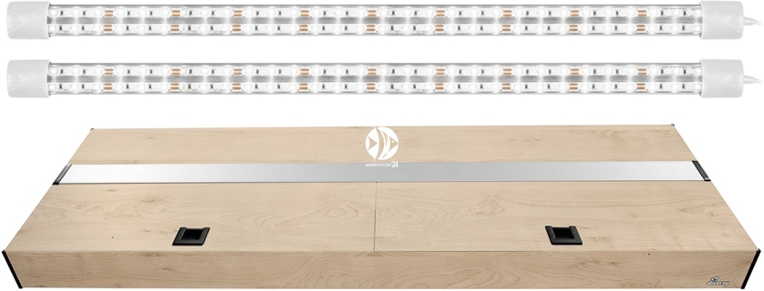 DIVERSA Pokrywa Platino LED 160x60cm (2x27W) (117249) - Aluminiowa obudowa z oświetleniem LED
