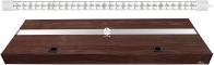 DIVERSA Pokrywa Platino LED 200x60cm (1x30W) (117275) - Aluminiowa obudowa z oświetleniem LED Wenge