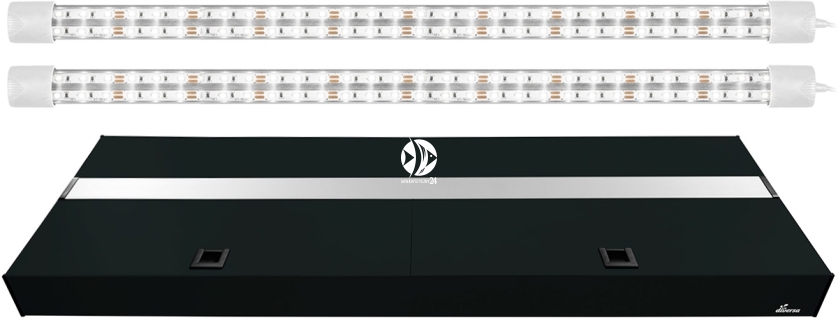 DIVERSA Pokrywa Platino LED 200x60cm (2x30W) (117282) - Aluminiowa obudowa z oświetleniem LED