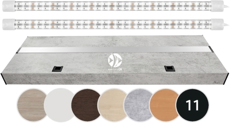 DIVERSA Pokrywa Platino LED 200x60cm (2x30W) (117282) - Aluminiowa obudowa z oświetleniem LED