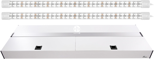 DIVERSA Pokrywa Platino LED 200x60cm (2x30W) (117282) - Aluminiowa obudowa z oświetleniem LED Biały