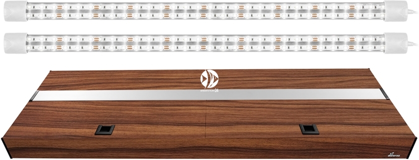 DIVERSA Pokrywa Platino LED 200x60cm (2x30W) (117282) - Aluminiowa obudowa z oświetleniem LED